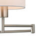 Hilltown 15 inch 75 watt Brushed Nickel Swingarm Sconce Wall Light