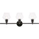 Rochester 3 Light 28 inch Black Wall sconce Wall Light