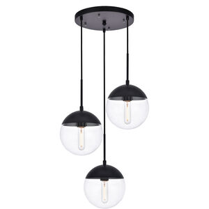 Oyster Bay 3 Light 18 inch Black Pendant Ceiling Light