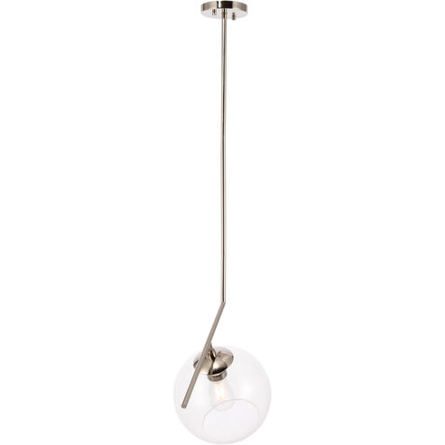 Monroe 1 Light 10 inch Chrome Pendant Ceiling Light