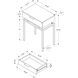 Seneca 23 X 18 inch Beige and Gold Accent End Table or Night Stand