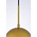 Oyster Bay 1 Light 8 inch Brass Pendant Ceiling Light