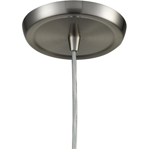 London 1 Light 7 inch Satin Nickel Mini Pendant Ceiling Light