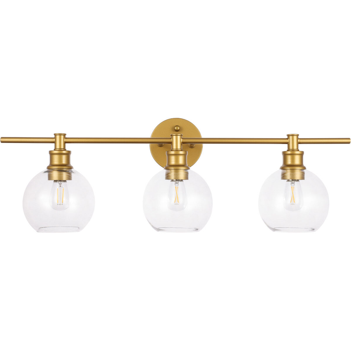 Syracuse 3 Light 28 inch Brass Wall sconce Wall Light