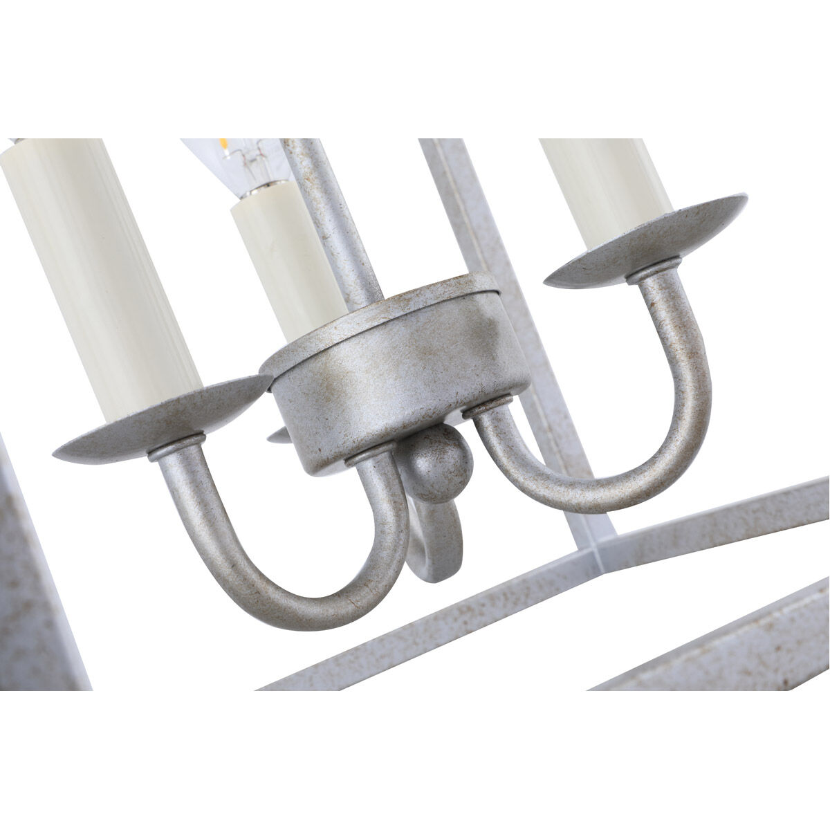 Oyster Bay 3 Light 12 inch Vintage Silver Pendant Ceiling Light