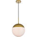Oyster Bay 1 Light 12 inch Brass Pendant Ceiling Light