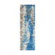 Utica 96 X 30 inch Dark Blue Rug, Runner