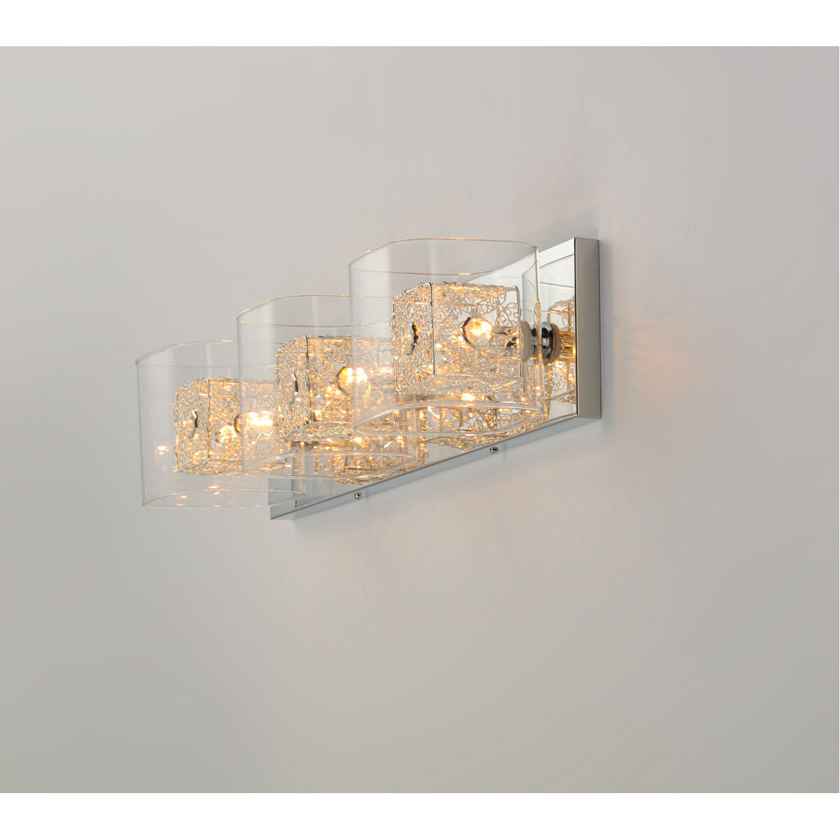 Westbury 3 Light 22 inch Polished Chrome Bath Vanity Light Wall Light