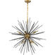 Esopus 8 Light 30 inch Brass and Black Pendant Ceiling Light