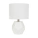 Mechanicville 17 inch 40 watt White Table Lamp Portable Light