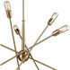 Ogden 10 Light 33 inch Satin Brass Chandelier Ceiling Light