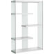 Doylestown White and Clear Bookcase