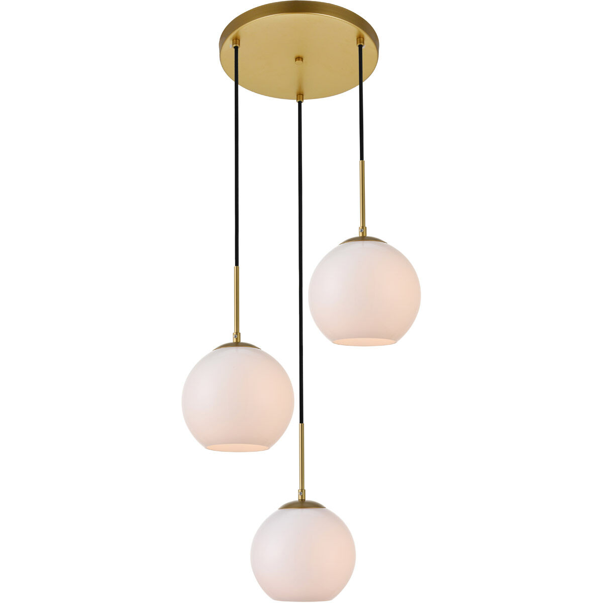 Huntington 3 Light 18 inch Brass Pendant Ceiling Light