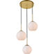 Huntington 3 Light 18 inch Brass Pendant Ceiling Light