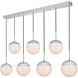Oyster Bay 7 Light 8 inch Chrome Pendant Ceiling Light