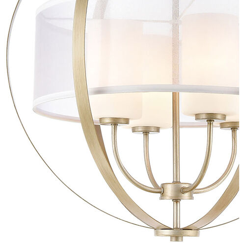 Mifflin 4 Light 24 inch Aged Silver Chandelier Ceiling Light