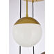 Oyster Bay 5 Light 18 inch Brass Pendant Ceiling Light