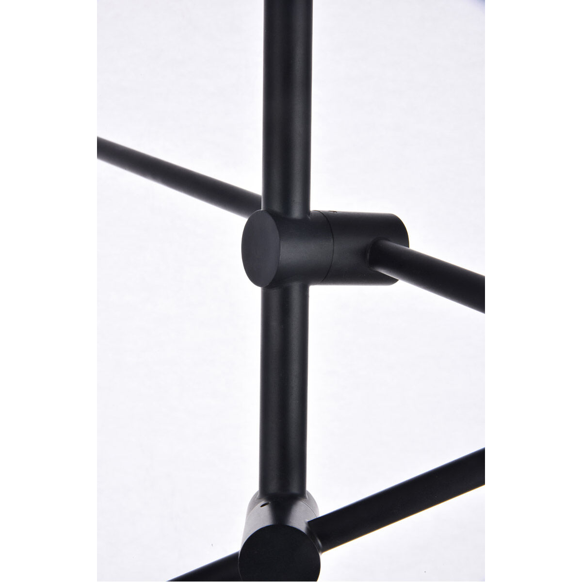 Newtown 6 Light 42 inch Black and Brass Pendant Ceiling Light