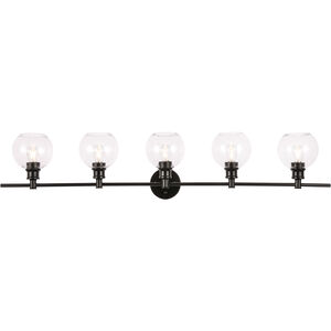 Syracuse 5 Light 47 inch Black Wall sconce Wall Light
