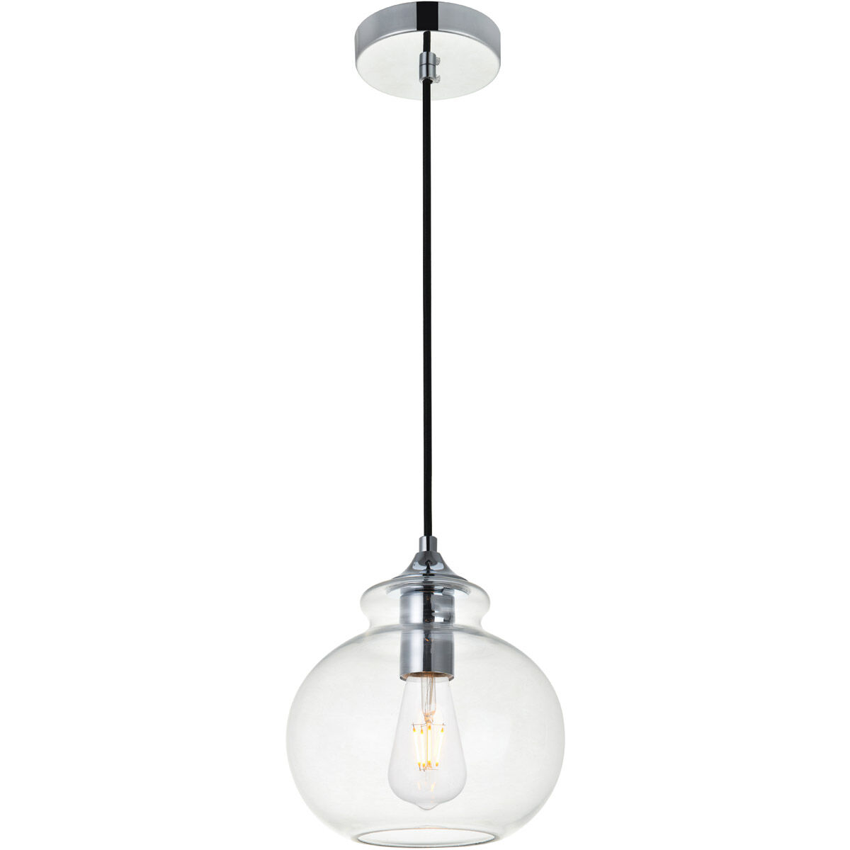 Gwynedd 1 Light 8 inch Chrome Pendant Ceiling Light