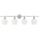 Rochester 4 Light 38 inch Chrome Wall sconce Wall Light