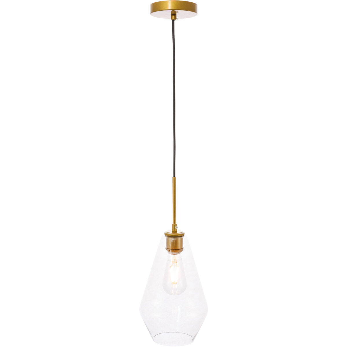 Rochester 1 Light 7 inch Brass Pendant Ceiling Light