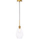 Rochester 1 Light 7 inch Brass Pendant Ceiling Light