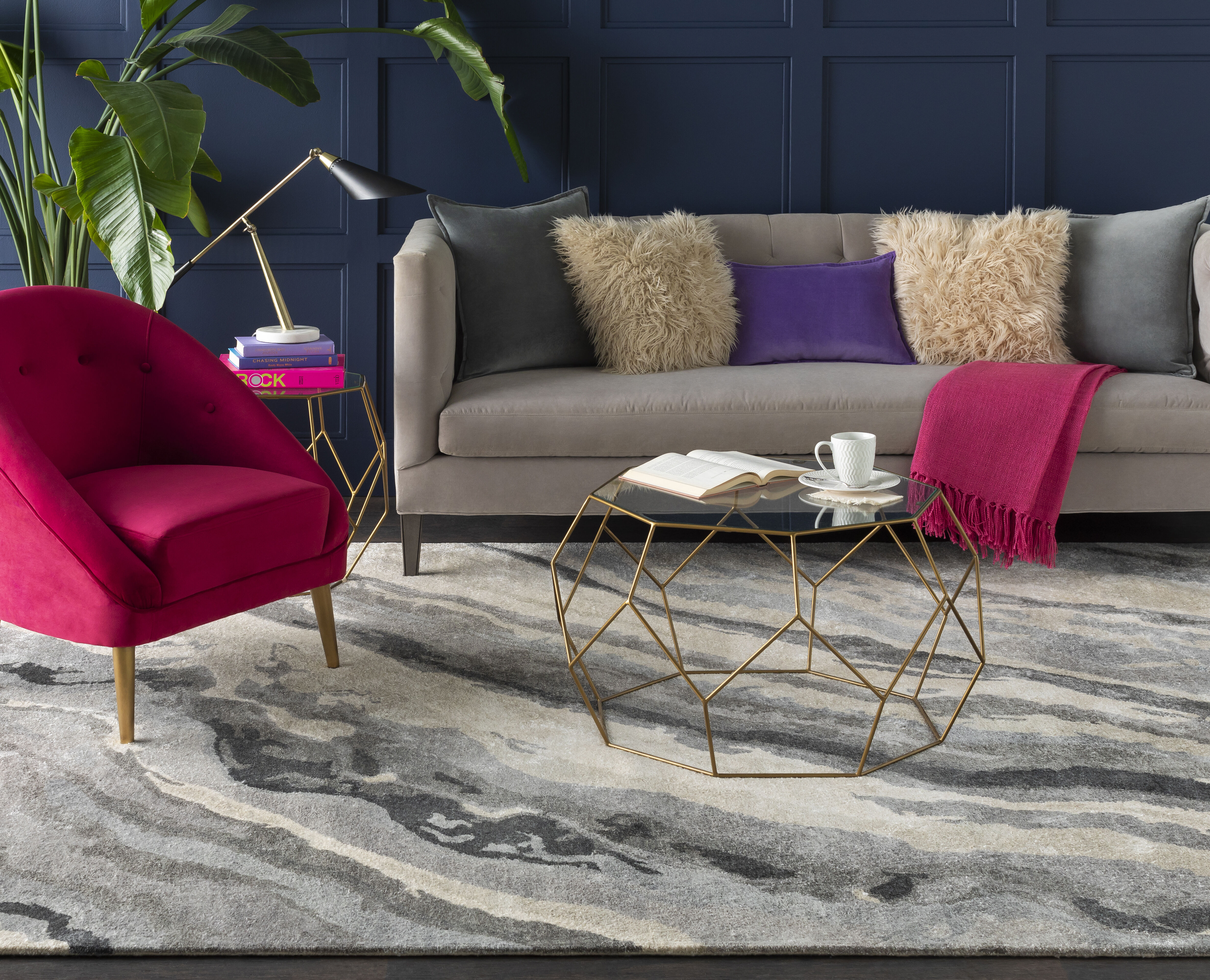 Albany 132 X 96 inch Charcoal Rug, Rectangle