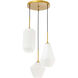 Rochester 3 Light 17 inch Brass Pendant Ceiling Light