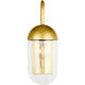 Malta 1 Light 4.8 inch Brass Wall sconce Wall Light