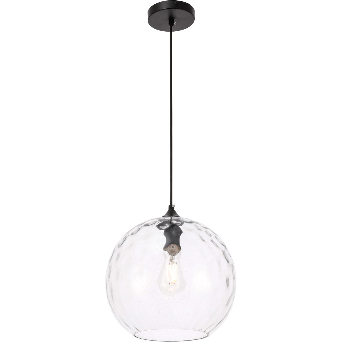 Pittsfield 1 Light 12 inch Black Pendant Ceiling Light