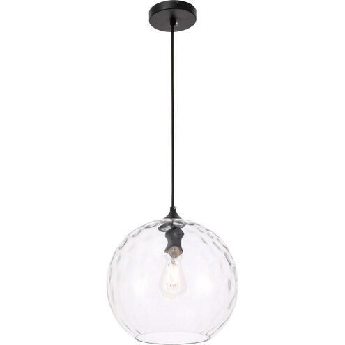 Pittsfield 1 Light 12 inch Black Pendant Ceiling Light