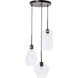 Rochester 3 Light 17 inch Black Pendant Ceiling Light