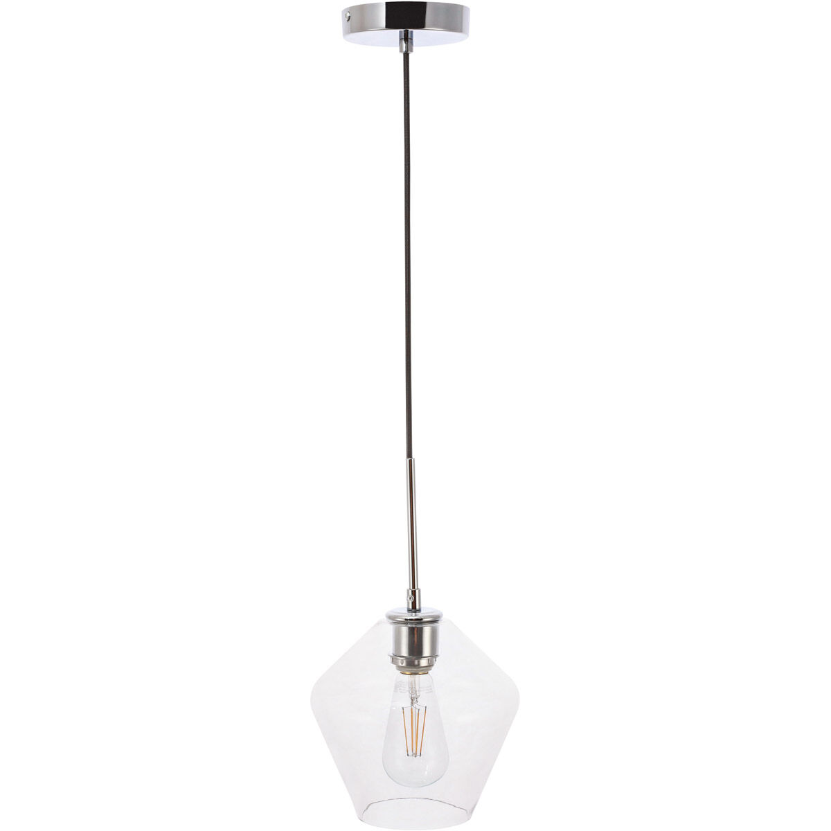 Rochester 1 Light 8 inch Chrome Pendant Ceiling Light