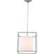 Franklin 1 Light 12 inch Vintage Silver Pendant Ceiling Light