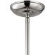 Fishkill 1 Light 9 inch Weathered Zinc with Polished Nickel Mini Pendant Ceiling Light