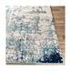 Corry 108.27 X 78.74 inch Dark Blue/Aqua/Light Slate/White/Charcoal Machine Woven Rug, Rectangle