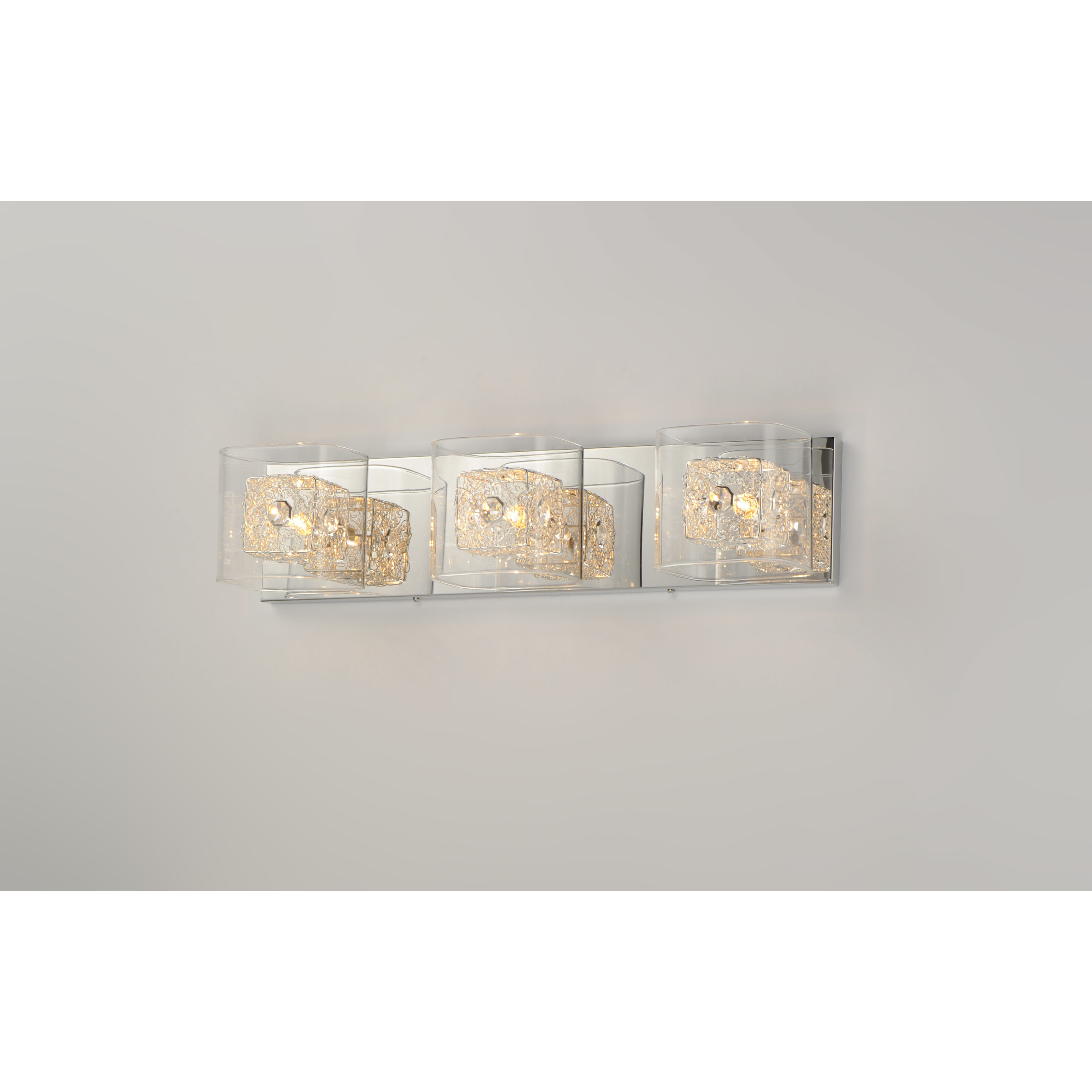 Westbury 3 Light 22 inch Polished Chrome Bath Vanity Light Wall Light