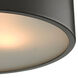 Saratoga 2 Light 10 inch Oil Rubbed Bronze Flush Mount Ceiling Light