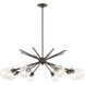 Johnstown 8 Light 40 inch Oil Rubbed Bronze Chandelier Ceiling Light