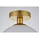 Huntington 1 Light 10 inch Brass Flush Mount Ceiling Light