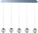 Sidney 5 Light 33.75 inch Polished Chrome Linear Pendant Ceiling Light