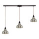 Union 3 Light 36 inch Oiled Bronze Multi Pendant Ceiling Light, Configurable