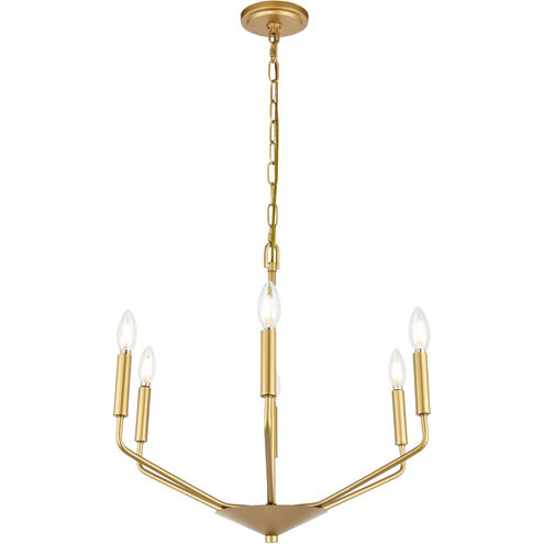 Geneseo 6 Light 22 inch Brass Pendant Ceiling Light