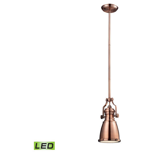 Pittsburgh LED 8 inch Antique Copper Mini Pendant Ceiling Light