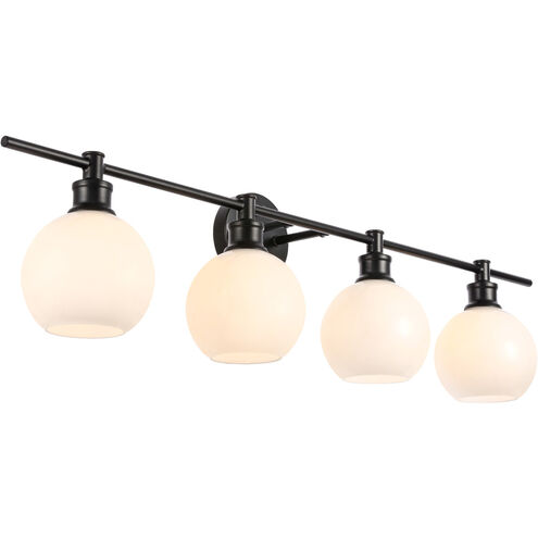 Syracuse 4 Light 38 inch Black Wall sconce Wall Light