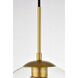 Huntington 3 Light 21 inch Brass Pendant Ceiling Light