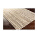 York 96 X 30 inch Neutral and Brown Runner, Wool and Viscose