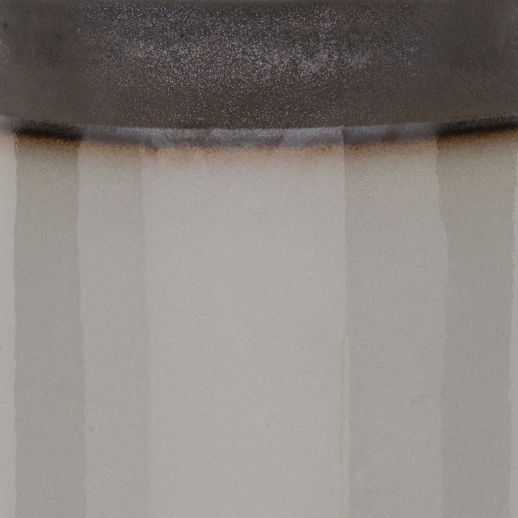 Media 18.1 inch Grey and Brown Outdoor Garden Stool, Cylinder, Hand Crafted