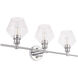 Rochester 3 Light 28 inch Chrome Wall sconce Wall Light